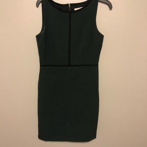 Loft hunter green sleeveless dress - size 4